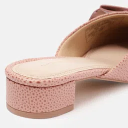 Van Heusen Textured Block Heels Mules image 4
