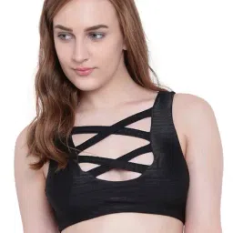La Intimo Black Non Wired Padded Full Coverage Bra-image-85