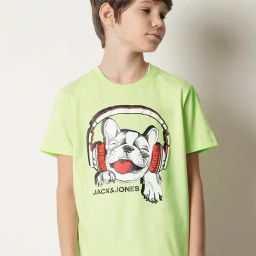 Jack & Jones Junior Green Printed T-Shirt-picture-24