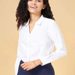 Annabelle by Pantaloons White Regular Fit Shirt-image-48