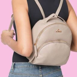 Lavie Beige Synthetic Medium Backpack-image-20
