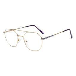 Ted Smith Gold Square Unisex Eye Frames-picture-43