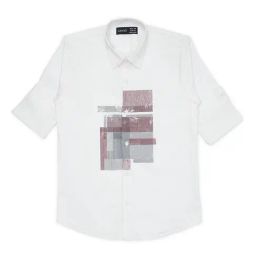 Cavio Kids White Printed Full Sleeves Shirt-image-50