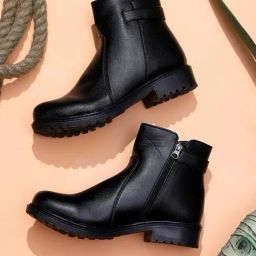 Trase Women's Black Casual Booties-image-96