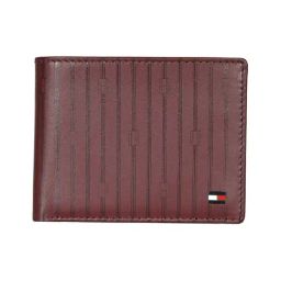 TOMMY HILFIGER Bartelso Brown Casual Leather Bi-Fold Wallet for Men-65