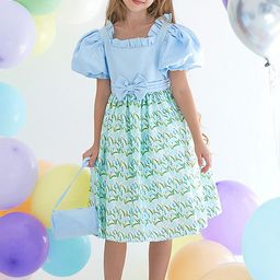 LULU & SKY Print Cold-Shoulder Fit & Flare Dress-image-73