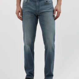Calvin Klein Blue Cotton Regular Fit Jeans-image-55