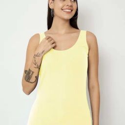 Brinns Yellow Cotton Fitted Camisole-picture-47