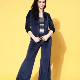 Sweet Dreams Navy Polyester Regular Fit Track Suit-image-25