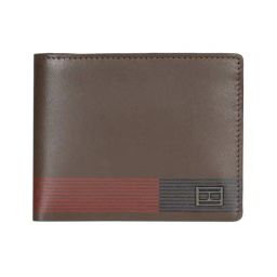 TOMMY HILFIGER Bingham Brown Casual Leather Bi-Fold Wallet for Men-image-87