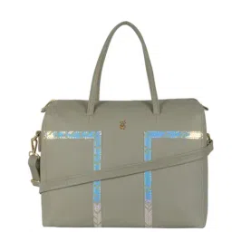 Baggit Green Textured Medium Handbag-image-60