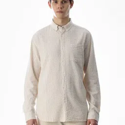Jack & Jones Beige Regular Fit Striped Shirt-picture-48