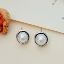 Abdesigns Silver Minimal Stud Earrings-image-19