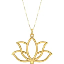 Silvermist 925 Sterling Silver Precious Lotus Chain Pendant for Women & Girls-image-52