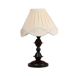 Tucasa NTU-110 B-22 Table Lamp with Metal Base (Beige)-12