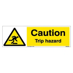 SUNSIGNS  Caution Trip Hazard Signages Size 450x150 mm HP Print + Vinyl, SN0200-image-8
