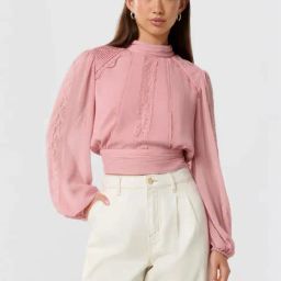 Forever New Pink Plain Top-image-39