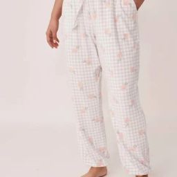La Vie En Rose Grey Floral Print Pyjamas-image-34