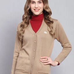 Monte Carlo Beige Regular Fit Sweaters-image-32
