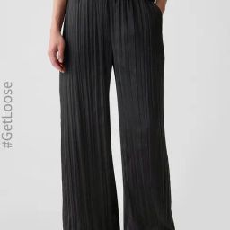 GAP Black Regular Fit Solid Pants-image-46