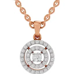 Sparkles Lab Grown Diamond 14k (585) Rose Gold Pendant for Women-picture-27