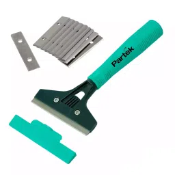 Partek Best Scraper with Plastic Handle and Pack of 10 Blades, SCR02/SB10-22