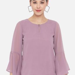 OTIRA Women Keyhole Neck Bell Sleeve Top-picture-39