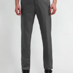 Arrow Grey Slim Fit Trousers-picture-5