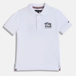 TOMMY HILFIGER Boys White Cotton Others Polo T-Shirt-image-29