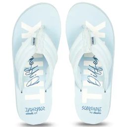 Sunshine by Bata Women's FLUFFIES TH Blue Flip Flops-picture-34
