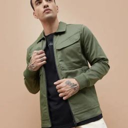 Bossini Olive Regular Fit Jacket-image-43