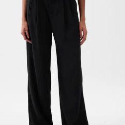 GAP Black Relaxed Fit Solid Trousers-image-45