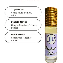 Jeval Set Of 2 White Vanilla & Radiant Blossom Alcohol Free Attar - 6 ml Each image 3