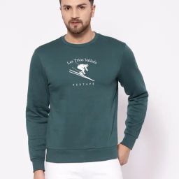 Red Tape Green Regular Fit Graphic Sweatshirt-image-41