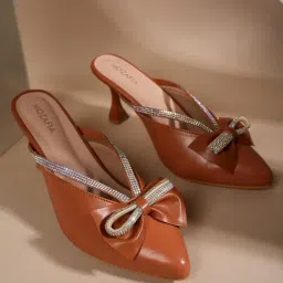Mozafia Women's Tan Casual Sandals-picture-4