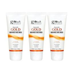 Globus Naturals Ayurvedic Gold Radiance Face Wash - Pack of 3-31