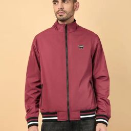 Wrangler Red Regular Fit High Neck Jacket-39