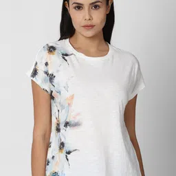 Van Heusen Woman White Print Top-image-80