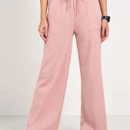 Ajile by Pantaloons Pink Plain Trousers-picture-25