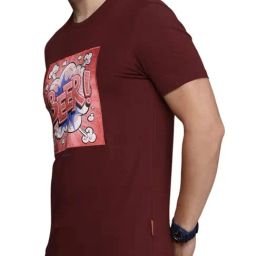Simon Carter London Red Printed Slim Fit T-Shirt-image-13