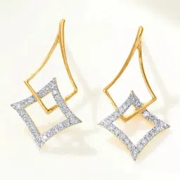P.N.Gadgil Jewellers 14KT BSI Hallmarked Yellow Gold Imperial Glide Drop Earring for Women-image-65