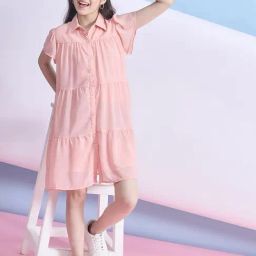 StyloBug Girls Peach Dress-image-47