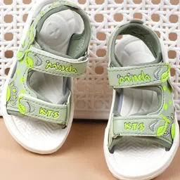 KATS Kids-Boys Green Sports Sandals-4