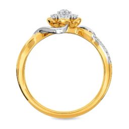 Kisna Diamond & Gold Jewellery Struan 14k (585) Diamond & Gold Ring For Women-picture-32