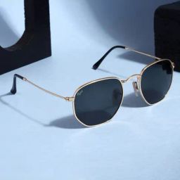 Resist Eyewear Black Hexagon Unisex Sunglasses-28