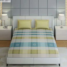 Monte Carlo Ramona Multicolor Cotton 210 TC Queen Bedsheet with 2 Pillow Covers-picture-11