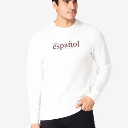 Red Tape White Regular Fit Graphic Sweatshirt-21