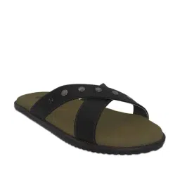Planet Paaduks Men's The Golden Hour Black Cross Strap Sandals-picture-46