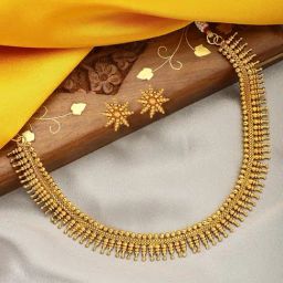 Peora Gold-Plated Maharani Necklace with Earrings Festive Bridal Wear Jewellery Set-image-19