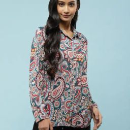 aarke Ritu Kumar Multicolor Floral Print Shirt-image-86